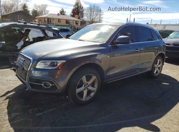 WA1M2AFP7HA092584 2017 AUDI Q5 Gray Առջևի ձախ երեք քառորդ տեսարան