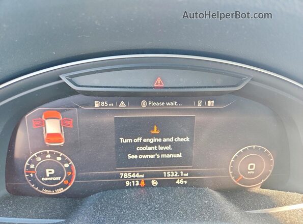 WA1VAAF70JD050558 2018 AUDI Q7 Черный Вид щитка приборов