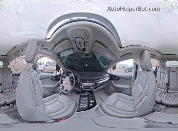 WA1VAAF73KD019032 2019 AUDI Q7 Gray Vista interior de 360 grados
