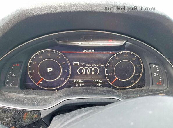 WA1VAAF74KD003745 2019 AUDI Q7 Серебряный Вид щитка приборов