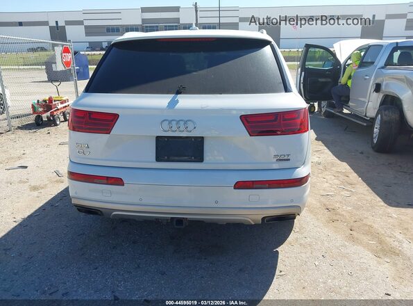 WA1VAAF75JD045212 2018 AUDI Q7 White Widok zestawu wskaźników