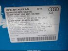 2019 Audi E-tron Premium Plus Blue vin: WA1VAAGE7KB008494 2019 Audi E-tron Premium Plus Blue vin: WA1VAAGE7KB008494