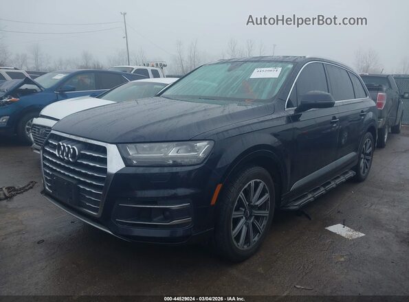 WA1VABF71HD018413 2017 AUDI Q7 Blue Առջևի ձախ երեք քառորդ տեսարան
