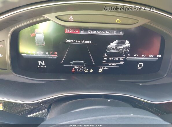 WA1VWAF73LD013377 2020 AUDI SQ7 Black Vista de los asientos traseros