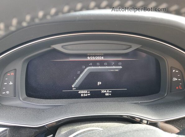 WA1VWAF76LD012692 2020 AUDI SQ7 Черный Вид щитка приборов