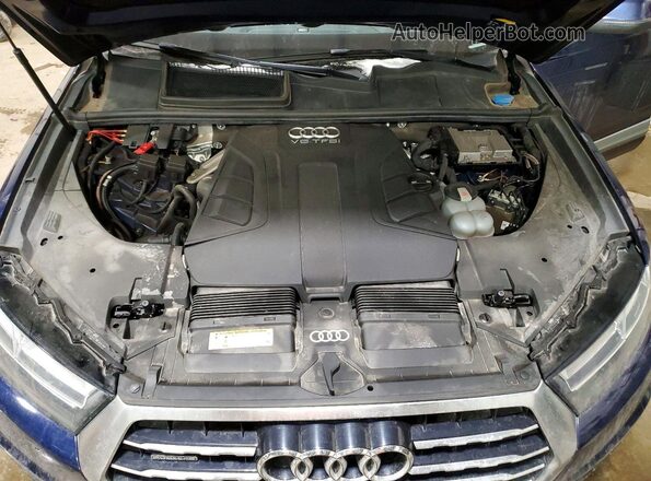 WA1WAAF75JD040922 2018 AUDI Q7 Синий Вид подкапотного пространства