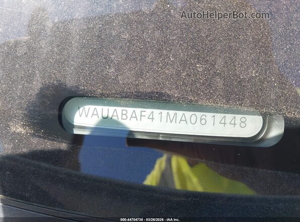 WAUABAF41MA061448 2021 AUDI OTHER Белый Вид подкапотного пространства