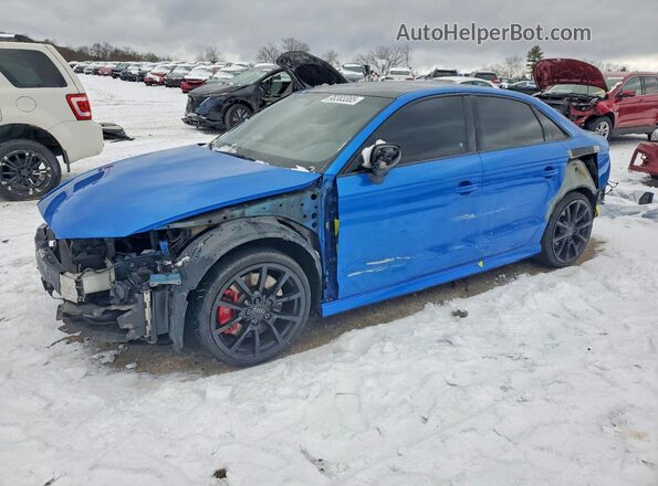WAUB1GFF2H1079393 2017 AUDI S3 Синий Передняя левая четверть