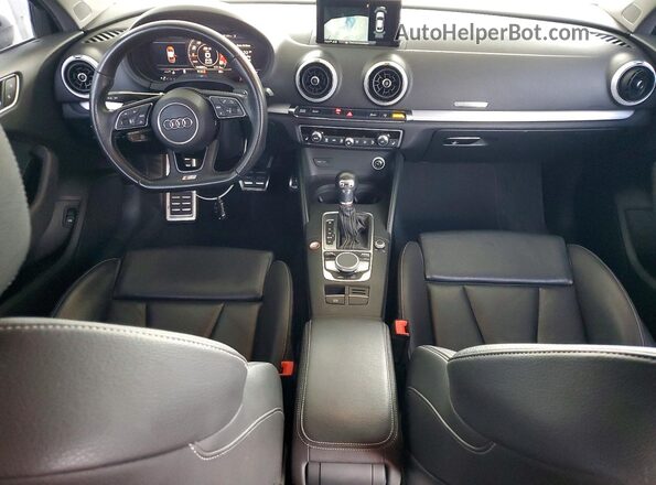 WAUB1GFF6H1019987 2017 AUDI S3 Белый Вид панели приборов