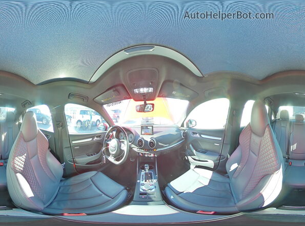 WAUB1GFF8G1035848 2016 AUDI S3 Red Widok naklejki z numerem VIN
