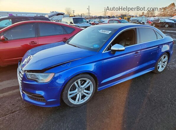WAUB1GFF9G1075324 2016 AUDI S3 Синий Передняя левая четверть