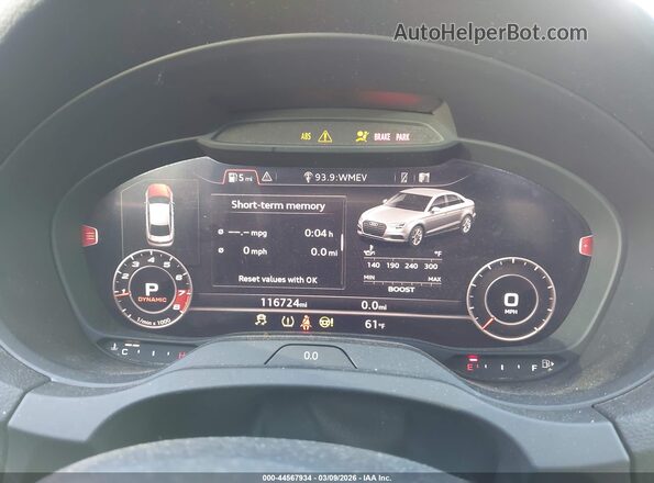 WAUB1HFF5KA084911 2019 AUDI S3 Белый Вид задних сидений