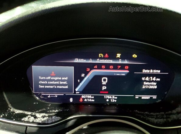 WAUB4AF40LA045478 2020 AUDI S4 Black Vista del cuadro de instrumentos