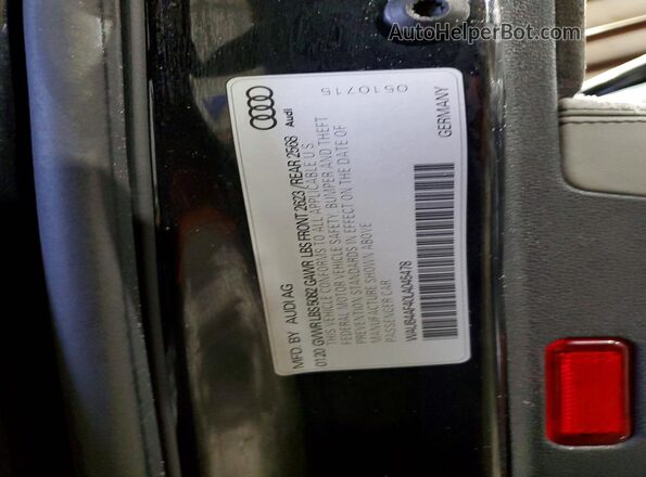 WAUB4AF40LA045478 2020 AUDI S4 Black Vista del compartimento del motor