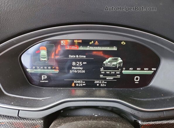 WAUB4AF41PA085123 2023 AUDI S4 Blue Vista del cuadro de instrumentos