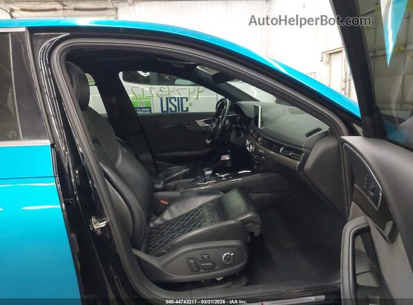 WAUB4AF42JA001592 2018 AUDI S4 Turquoise Вид салону спереду