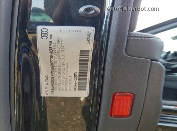 WAUB4AF44KA034904 2019 AUDI S4 Black Widok komory silnika
