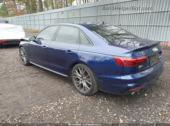 WAUB4AF44MA025204 2021 AUDI S4 Синий Задняя левая четверть