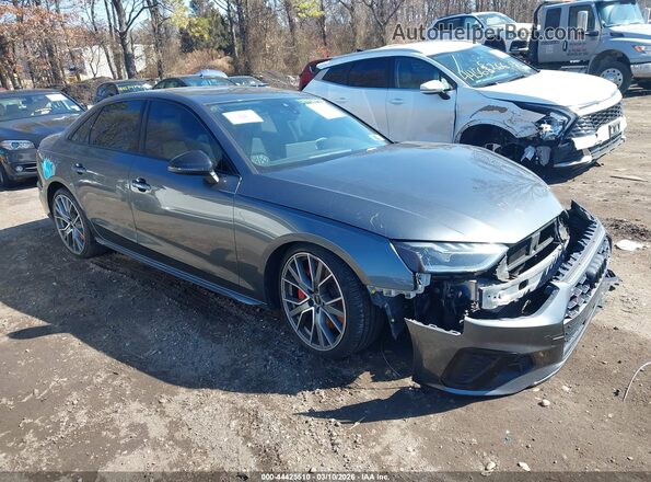 WAUB4AF44NA033675 2022 AUDI S4 Серый Передняя правая четверть