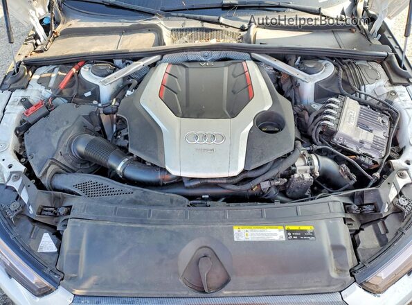 WAUB4AF45KA002401 2019 AUDI S4 White უკანა სალონის ხედი