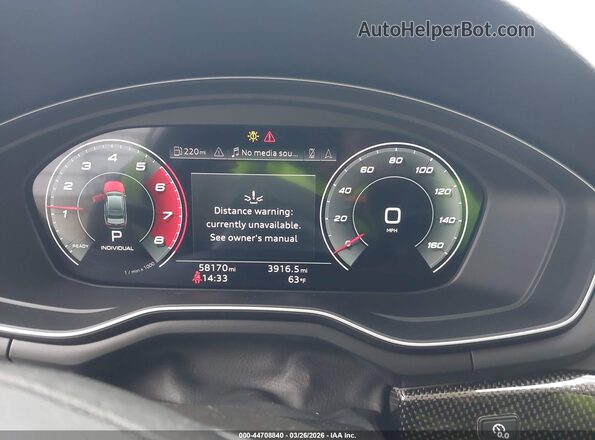 WAUB4AF47MA041946 2021 AUDI S4 Gray Widok tylnych siedzeń