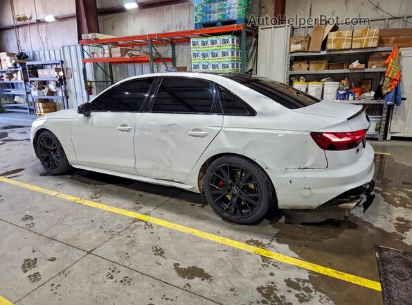 WAUB4AF47MA062974 2021 AUDI S4 Белый Задняя левая четверть