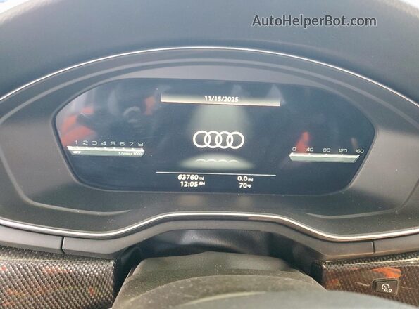 WAUB4AF49NA050245 2022 AUDI S4 White Vista del cuadro de instrumentos