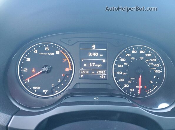 WAUB8GFF0G1113762 2016 AUDI OTHER Серый Вид щитка приборов