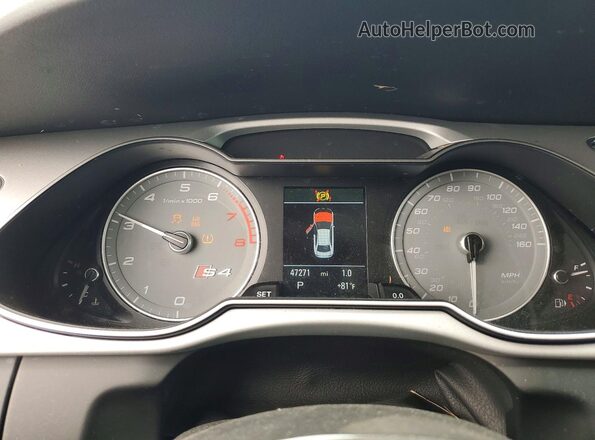 WAUBGAFL9GA002214 2016 AUDI S4 Белый Вид щитка приборов