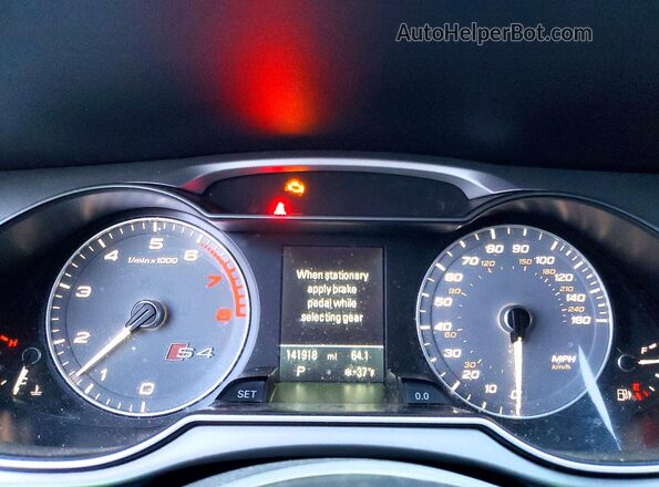 WAUBGAFLXGA009365 2016 AUDI S4 Gray Vista del cuadro de instrumentos