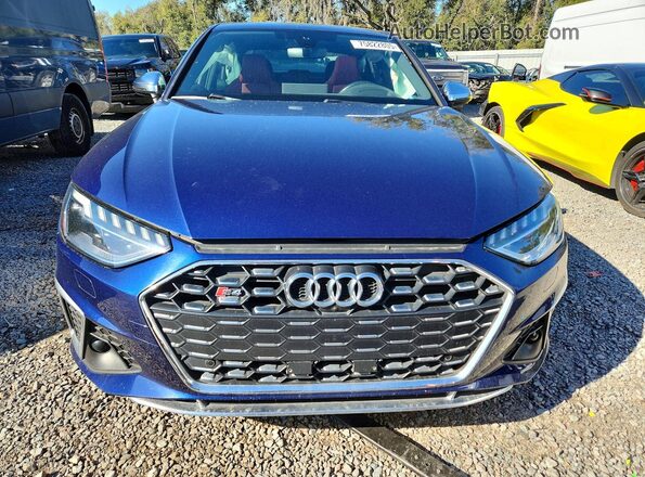 WAUC4AF42NA019844 2022 AUDI S4 Синий Вид спереди
