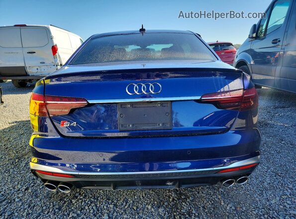 WAUC4AF42NA019844 2022 AUDI S4 Синий Вид сзади