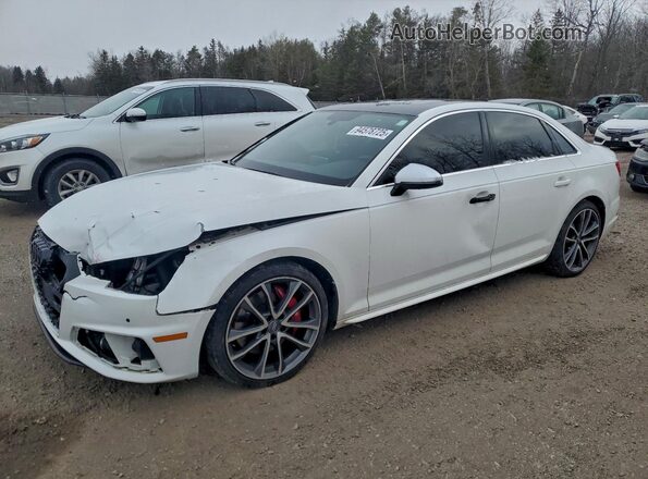 WAUC4AF46KA082439 2019 AUDI S4 White Передня ліва чверть