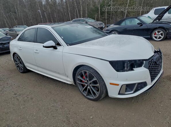 WAUC4AF46KA082439 2019 AUDI S4 White Передня права чверть