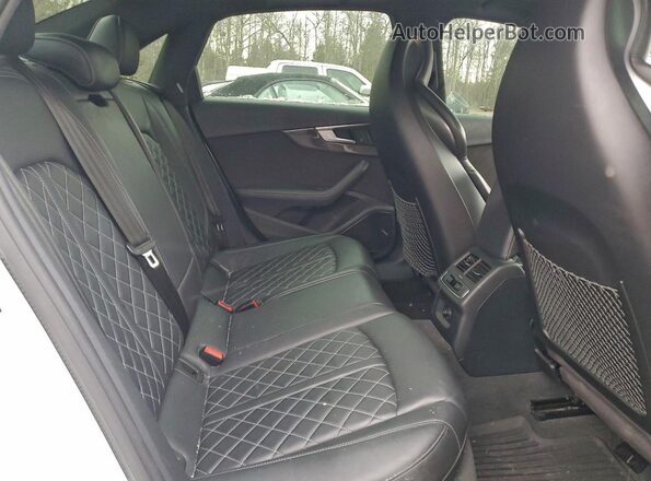 WAUC4AF46KA082439 2019 AUDI S4 White Вид задніх сидінь