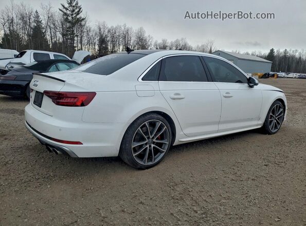 WAUC4AF46KA082439 2019 AUDI S4 White Задня права чверть