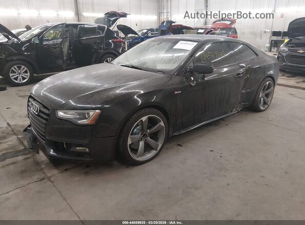 WAUC4AFR4GA026602 2016 AUDI S5 Black წინა მარცხენა ხედი სამი მეოთხედიდან