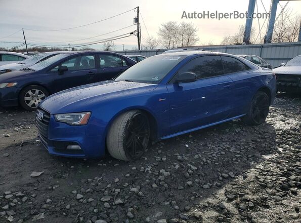 WAUC4AFR4HA000745 2017 AUDI S5 Синий Передняя левая четверть