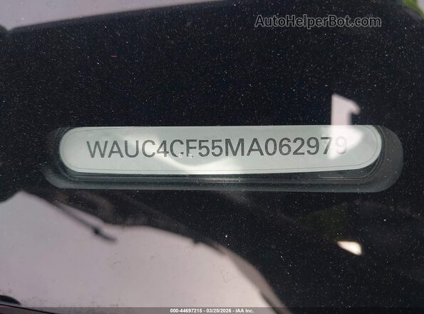 WAUC4CF55MA062979 2021 AUDI S5 Черный Вид задней части салона