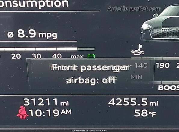 WAUC4CF55MA062979 2021 AUDI S5 Черный Панорамный вид салона 360°