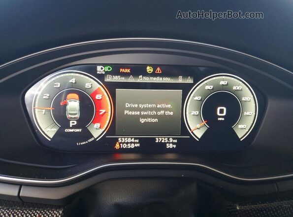 WAUC4CF5XMA062413 2021 AUDI S5 Серый Вид щитка приборов