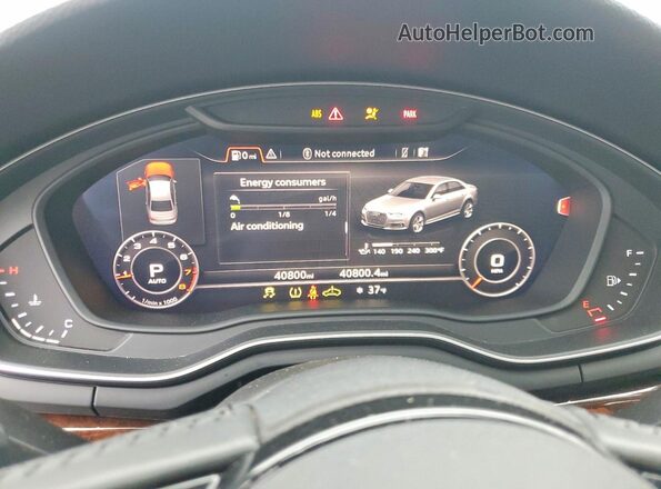 WAUENAF41KA061116 2019 AUDI OTHER White Widok zestawu wskaźników