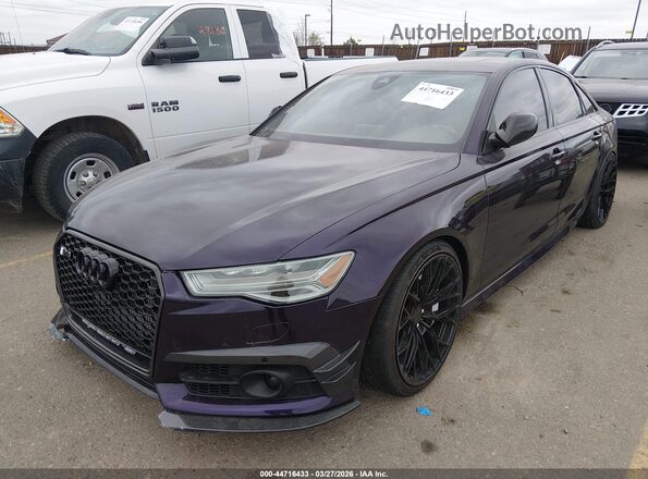 WAUFFAFC2JN038024 2018 AUDI S6 Purple Առջևի ձախ երեք քառորդ տեսարան