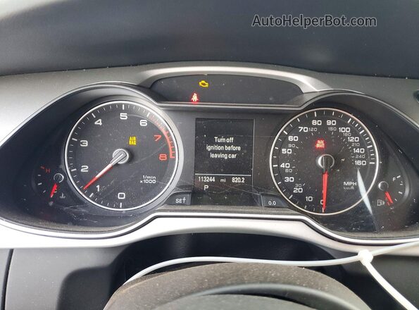 WAUFFAFL0GN016984 2016 AUDI OTHER White Вид щитка приладів