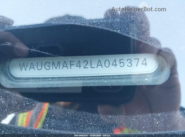 WAUGMAF42LA045374 2020 AUDI OTHER White Շարժիչի բաժամունքի տեսք