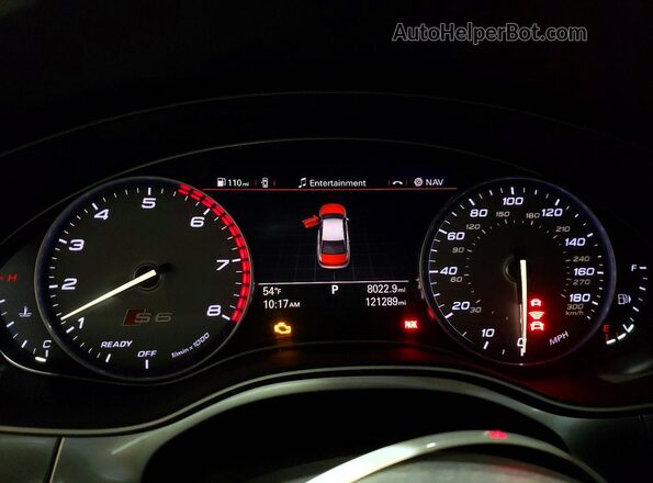 WAUH2AFC7GN186246 2016 AUDI S6 Черный Вид щитка приборов