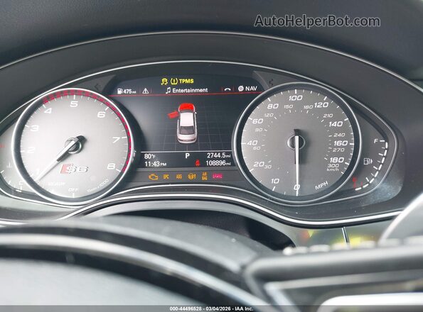 WAUHFAFC2HN050449 2017 AUDI S6 Черный Вид задних сидений