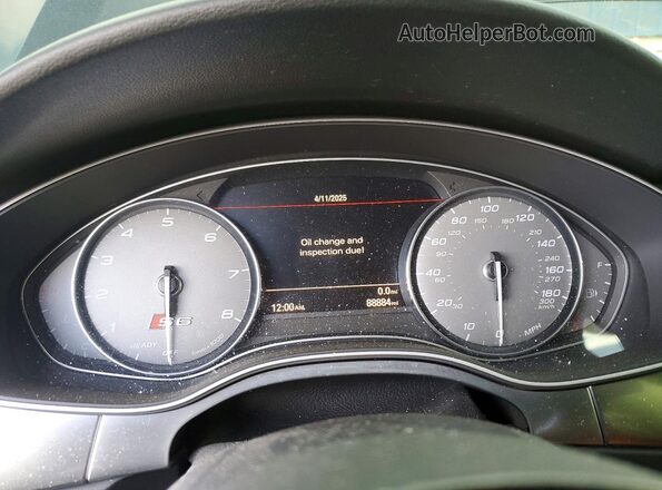 WAUHFAFC2HN052640 2017 AUDI S6 Черный Вид щитка приборов