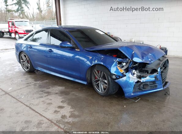 WAUHFAFC4HN043101 2017 AUDI S6 Синий Передняя правая четверть