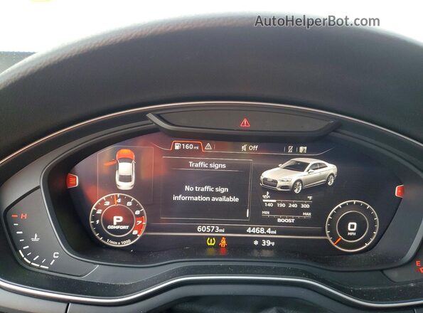 WAUP4AF51KA003222 2019 AUDI S5 Черный Вид щитка приборов